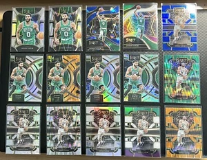 2023-24 Jayson Tatum Celtics 15-Card Panini Select Prizm Rainbow Lot Different - Picture 1 of 9