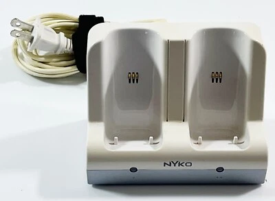 Nyko Charge Station 87000-A50 | for Nintendo Wii | White | w/ 2 Battery Covers - Image 1 of 4
