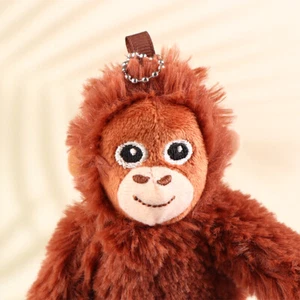 Cute Plush Key Chain Fur Monkey Toys Orangutan Keychain Women Bag Pendant - Picture 1 of 12