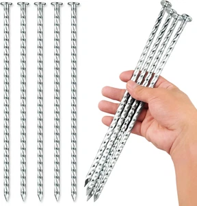 12 Zoll Spiral Landschaft Pfähle, 25 Stück Verzinktes Metall Verankerungsspikes für... - Bild 1 von 7