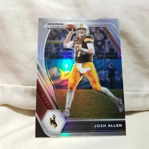 Josh Allen 2021 Prizm Draft Picks Silver Prizms Card #4 Wyoming Cowboys - Picture 1 of 2