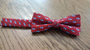 Crown & Ivy boys Red Christmas Bow Tie Sharks Santa Hats Snow Flakes EUC - Picture 1 of 3