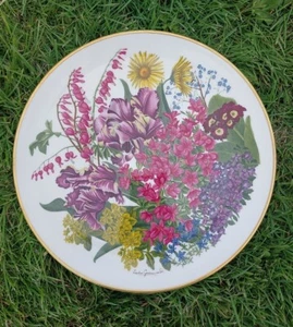 Franklin Porzellan Blumen des Jahres Teller Mai 1977 Royal Horticultural - Bild 1 von 5