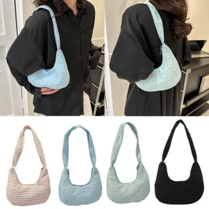 Women Underarm Bag Pleated Pattern Sling Bag Handbag Shoulder Bag Messenger Bag - Picture 1 of 25
