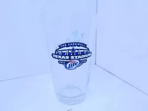 Dallas Cowboys Miller Lite Troy Aikman Texas Stadion Abschiedspint Glas - Bild 1 von 5