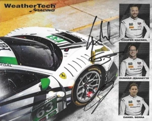 Postal firmada 2018 Macneil Jeannette Serra "Weathertech Racing" Lemans IMSA - Imagen 1 de 1
