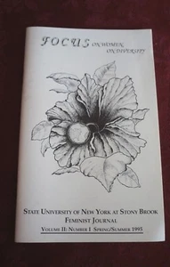 1995 SPRING/ SUMMER "FOCUS" FEMINIST JOURNAL FROM STONY BROOK UNIVERSITY - Imagen 1 de 4
