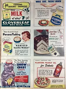 Nabisco Hellman Planter Atlanta GA Print Ad 1952 AJC Snow Crest Syrup Salem MA - Picture 1 of 10