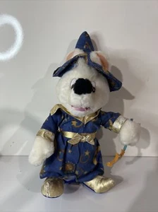 Play By Play 12" Wizard White Bear Plush Burgundy & Gold Magic Wand - Picture 1 of 6