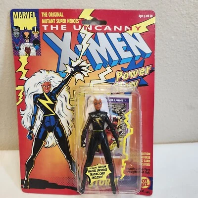 Vintage 1991 X-Men Super Hero STORM Power Glow w/Trading Card NIB - image 1 of 4