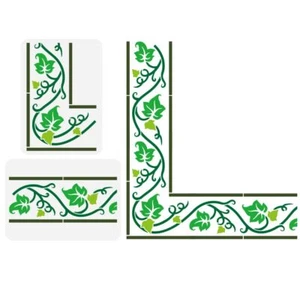 2PCS Ivy Medieval Border Painting Stencil 8.3x11.7 inch Large Ivy Vines Stencils - Picture 1 of 6