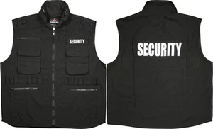 Black Military Security Tactical Law Enforcement Ranger Vest With Hood S TO 5X - Picture 1 of 1