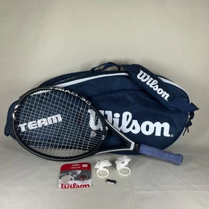 Wilson Triad 3.0 Tennis Racket 4 3/8 Grip w/ Team Bag & Accessory Bundle - Picture 1 of 17