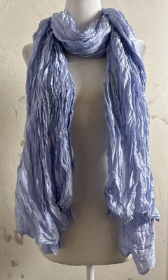 Eileen Fisher Whisper Transitional Silk Scarf 100% Organic Silk Quiet Luxury - Image 1 of 4