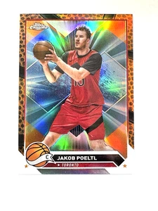 2023-24 Topps Chrome Orange Basketball Refractor Jakob Poeltl #59 - Picture 1 of 2