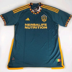 Adidas MLS LA Galaxy 2023/24 Authentic Away Green Match Jersey (L) HI1875 NWT - Picture 1 of 13