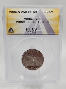 2006-S State Quarter PF69 DCAM Colorado ANACS Certified - Picture 1 of 6