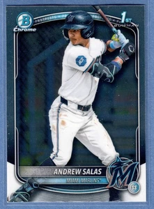 2025 Bowman Chrome Andrew Salas 1st Bowman #BCP-156 Marlins QTY - Picture 1 of 2