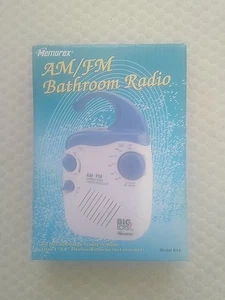 Radio bagno nuova con scatola impermeabile funzionante AM FM Memorex 614 regali doccia - Foto 1 di 19