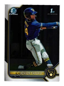 2022 Bowman Chrome Prospects- Jackson Chourio (BCP-79)  Milwaukee Brewers - Picture 1 of 2