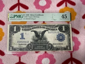 1899 $1 Silver Certificate Black Eagle Note Fr#230 PMG-45  Choice Extremely Fine - Picture 1 of 10