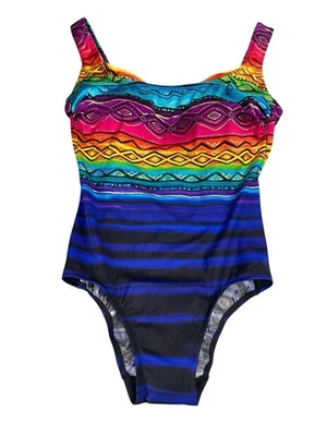 Traje de baño Longitude de una pieza para mujer 10 colores brillantes metálico incorporado sujetador Foto 1 de 4