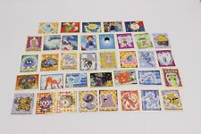 Lot of 36 Vtg Pokemon Merlin Collectible Stickers - 2 Holo - All Have Some Wear