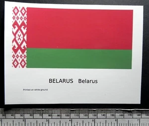 Transfer of Belarus Flag Slide (127 x 64 mm) - Picture 1 of 4