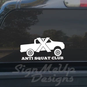 Calcomanía adhesiva genial Anti Squat Club 8" - 23" para automóvil 4x4 camión Carolina Squat - Imagen 1 de 22