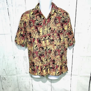 Utopia Herren Größe Small Wildleder Mikrofaser Button Down Hemd Vintage - Bild 1 von 12