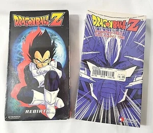 2 VHS Dragon Ball Z Tapes REBIRTH (New Sealed) & CELL RACE AGAINST TIME (split) - Picture 1 of 11
