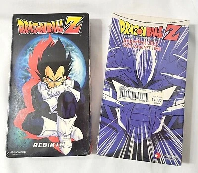 2 VHS Dragon Ball Z Tapes REBIRTH (New Sealed) & CELL RACE AGAINST TIME (split) - Image 1 of 4