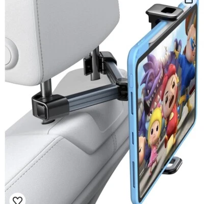 Car Headrest Tablet Holder Extendable Back Seat Mount For 4.7-13" iPad Galaxy - Image 1 of 4