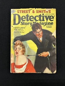 Street & Smith's DETECTIVE Story Magazine Jan. 16 1932  torture cover! - Picture 1 of 10