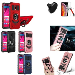 Phone Case For Blu View 4 Shock Proof Ring Case - Picture 1 of 19