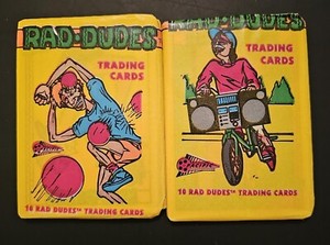 1990 Pacific Trading Cards Rad Dudes Wax Packs - Lot of 2