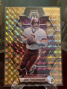 2023 Panini Mosaic #250 Joe Theismann Yellow Reactive Prizm Washington Redskins - Picture 1 of 2