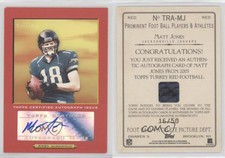 2005 Topps Turkey Red Auto Turkey Red /50 Matt Jones #TRA-MJ Rookie Auto RC