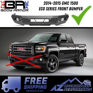 Body Armor 4X4 Eco Series Front Bumper fits 2014-2015 GMC Sierra 1500 Truck - Picture 1 of 3