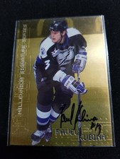 PAVEL KUBINA 1999-00 Be A Player Gold Autograph Auto #221 Lightning Signature