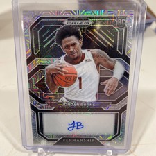 2021-22 Prizm Draft Picks College Penmanship Auto Mojo #CP-JBU Jordan Burns /25