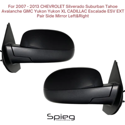 Пара боковых зеркал с подогревом для 2007-2013 CHEVY Suburban Silverado левая и правая сторона - Изображение 1 из 4