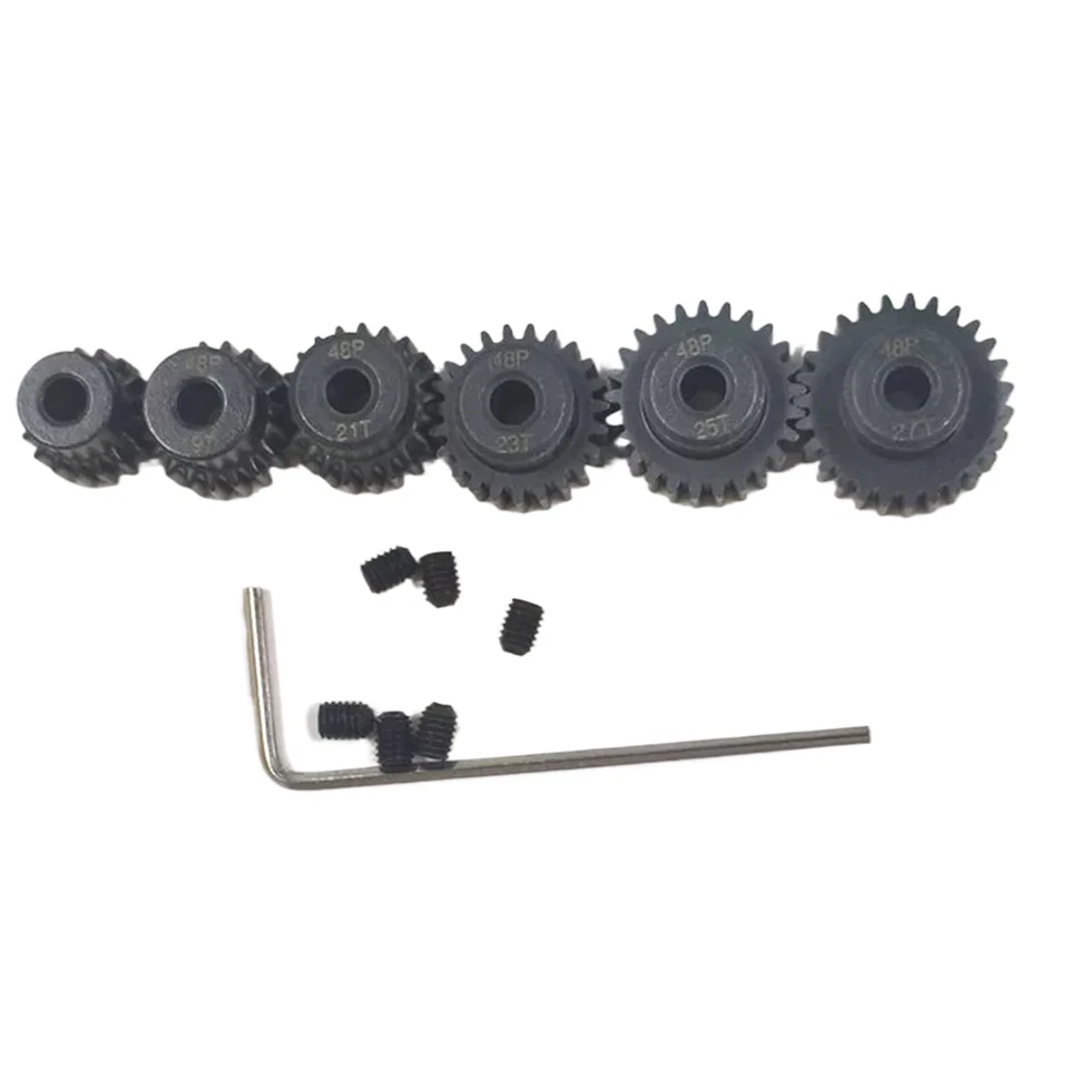 RC 48P Pinion Gear Set 17T 19T 21T 23T 25T 27 For Traxxas 1/10 Slash Rustler 2WD - Image 1 of 4