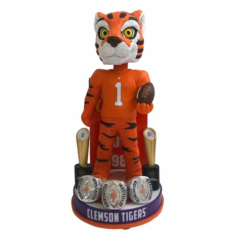 Clemson Tigers The Tiger College Football National Champions Bobblehead NCAA Cover