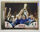 2018 Panini FIFA World Cup Russia #662 LEGENDS 1982 GOLD Sticker Italy pink back