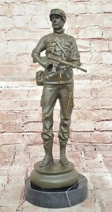 Original Artwork by Fisher USA Soldier Bronze Sculpture Military Artwork Hand Ma - Picture 1 of 10