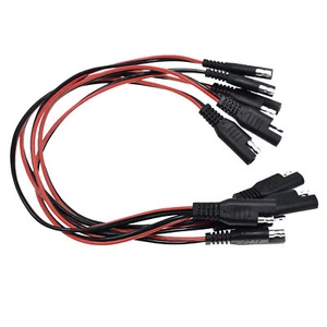 5 pcs Flat 2 Pin Way Trailer Wiring Quick Connect Disconnect 18 Gauge Harness - Picture 1 of 7