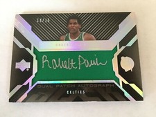 2007-08 UD BLACK Robert Parish Tom Heinsohn DUAL PATCH AUTOGRAPHS  #/15 Celtics 