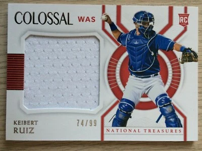 2021 National Treasures rc jersey KEIBERT RUIZ #d 74/99! Washington Nationals - Image 1 of 2