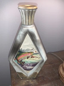 Vintage Beams Choice James Lockhart FISH Whiskey Decanter Bottles Rainbow Trout - Picture 1 of 6